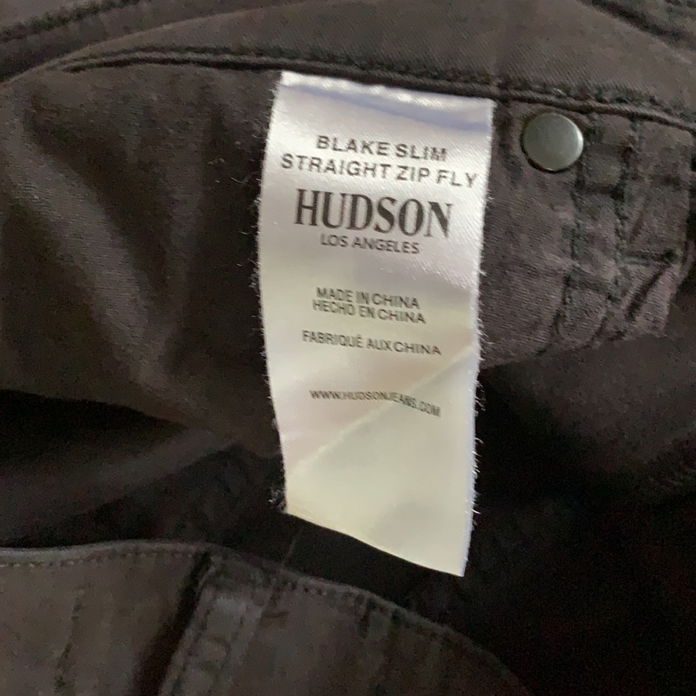 HUDSON Blake Slim Straight Zip Fly Jeans - Size 30 - Picture 8 of 9